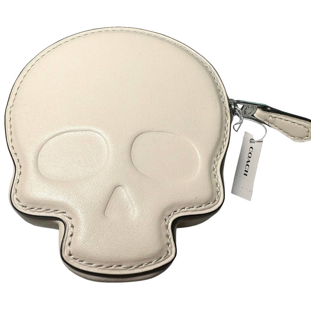 Coach Coin Case Skull 3.75x4.5 Purse Bag Halloween - Picture 3 of 11